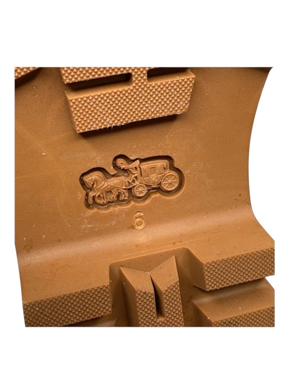 Coach 𒀭 Talia Chic Lug Sole Shearling Lined Bootie 𒀭Camel Pink Blush 𒀭 6M 𒀭 - Picture 12 of 16